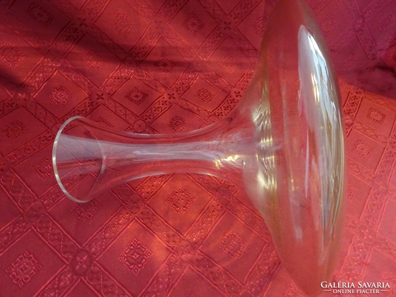 Josef Rieder szecessziós, antik üveg dekanter bor szellőztető  Vanneki! Jókai.