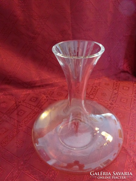 Josef Rieder Art Nouveau, antique glass decanter wine vent vaneki! Jókai.