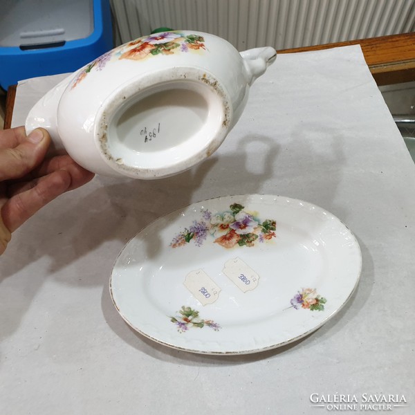Régi osztrák porcelán szószos tál 