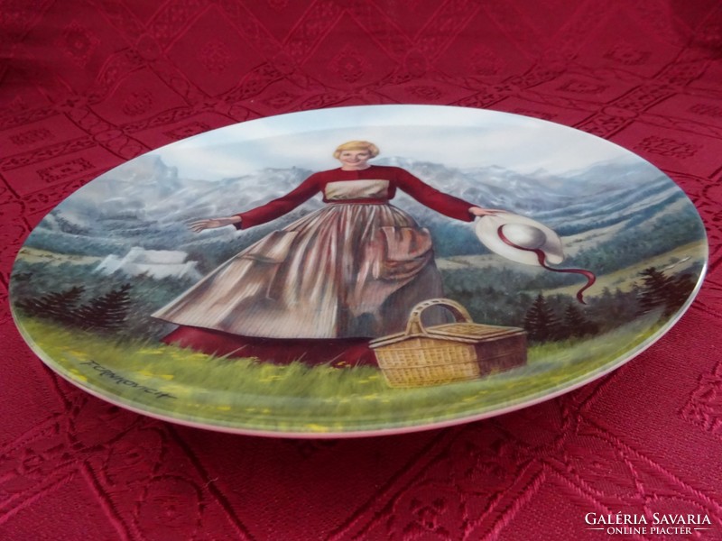 English porcelain decorative plate, marked 72 / e. Film clip - the sound of music. He has!