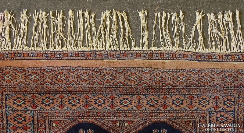 1B052 Régi iráni jelzett kézi szövésű összekötő szőnyeg 182 x 92 cm
