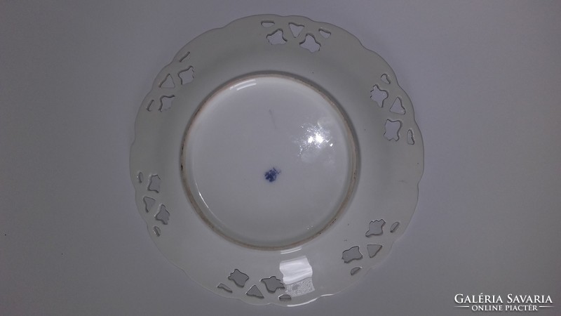 Porcelain decorative plate, around 1870