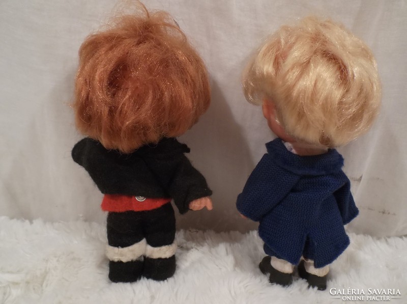 Doll - 2 pcs - old - Austrian - doll - 14 x 7 cm - sweet - charming - one is missing a shoe