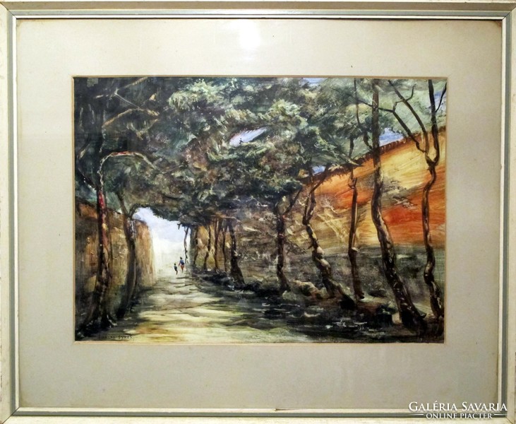 Charles Sykes: Spanish Walk - painting registered with the English Royal Society