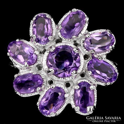 54 And genuine amethyst made of 925 silver rings