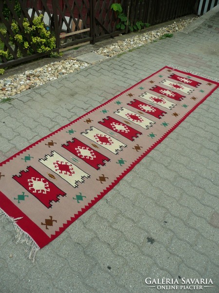 Antique kilim carpet in good condition, size 320*83 cm, circa 1930-40