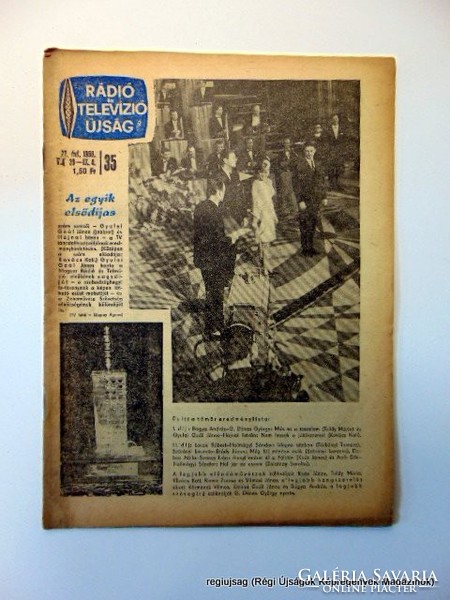 1966 augusztus 29  /  RÁDIÓ és TELEVÍZIÓ ÚJSÁG  /  regiujsag Szs.:  15123