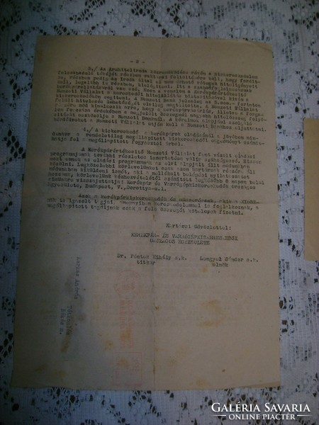 "Kerékpár - és varrógépkiskereskedők egyesülete" - 1948, 1949 - régi okiratok, dokumentumok