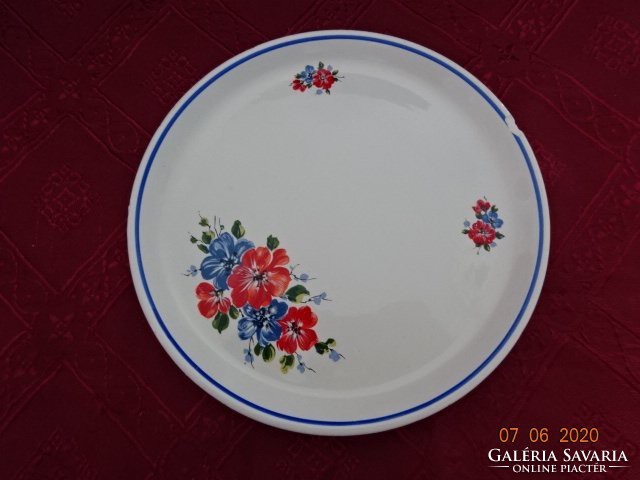 Granite Hungarian porcelain, red/blue floral cake plate. There are! Nice ones.