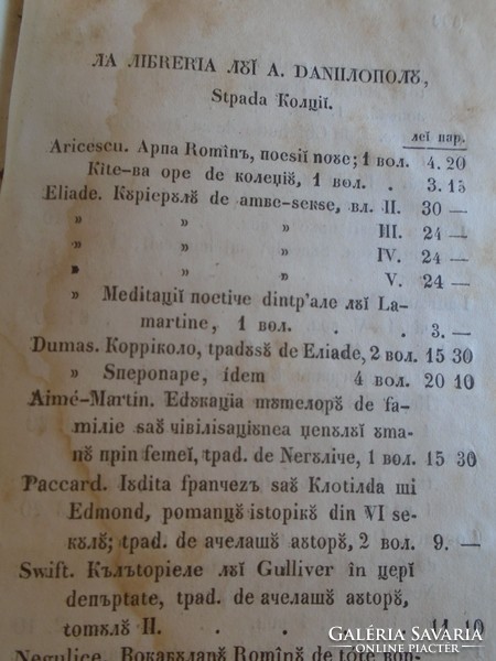 G006  François Fénelon   Eventurele lui Telemacu 1852 Bucuresti  első kiadás román nyelven