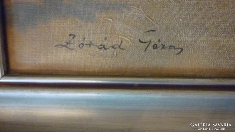 B/ oil/canvas with zórad gauze marking