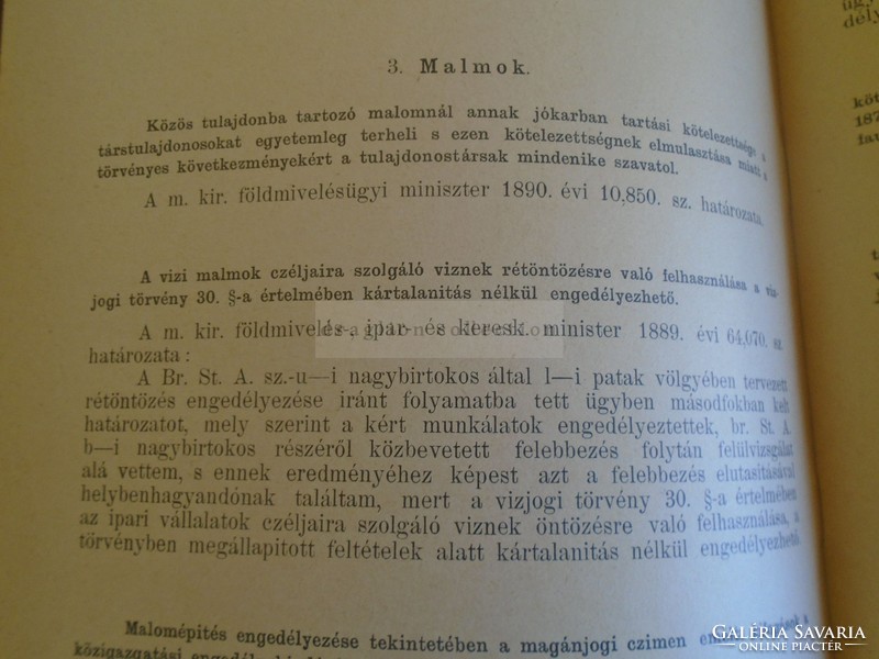 G015 Közigazgatási elvi határozatok egyetemes gyűjteménye: Gyámügy, Népoktatás,Katonaügy 1895 Pallas