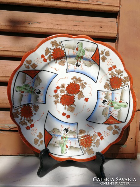 Keleti, kína, Japán stb tányér tál festett . Különleges!  