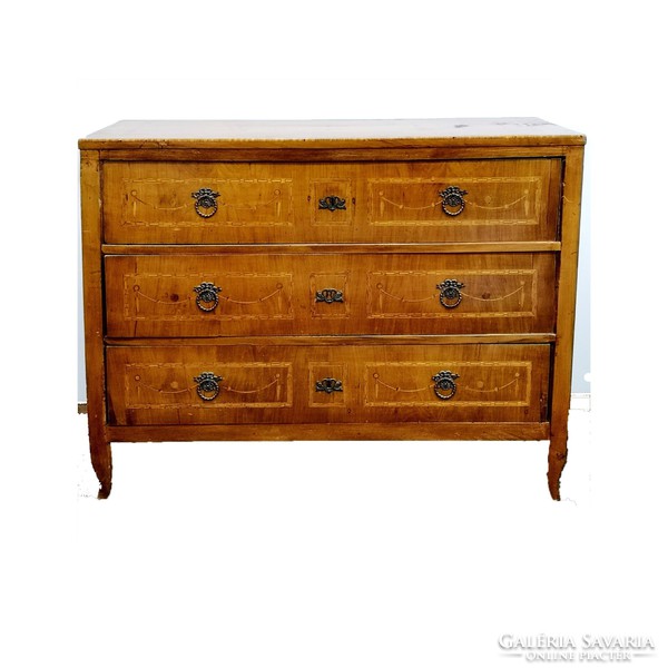 Braided chest of drawers around 1780 - 01756