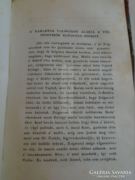G028.10  VÖRÖSMARTY Mihály - Salamon király - A' Bujdosók -Hábador  - 3 színmű 1845  Kilián György 