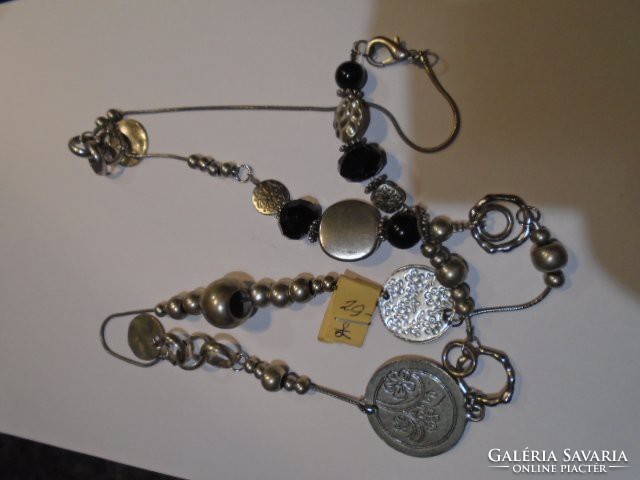 Angol luxus dizájner ékszer nyaklánc tibeti ezüst +onix  szerelékkel csodás lenyűgöző darab 96 cm