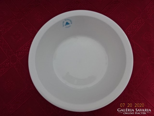 Alföldi porcelán leveses tányér, Állami Szanatórium Sopron felirattal.