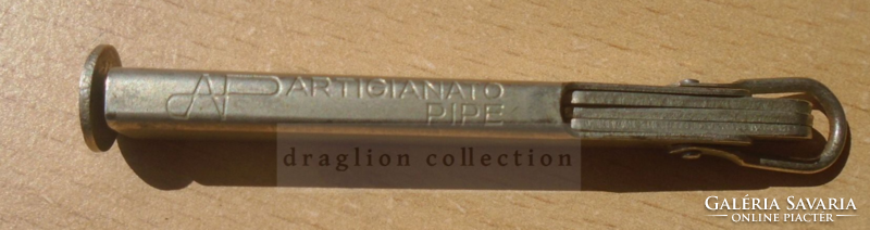 G029.2  Régi pipa tömő és tisztító eszköz   olasz márka - AP Artigianato Pipe -tabak tobacco