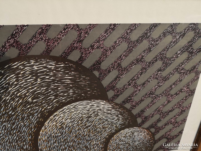 Paul Deim - lying piece, 1985. (Color!) - Original sieve