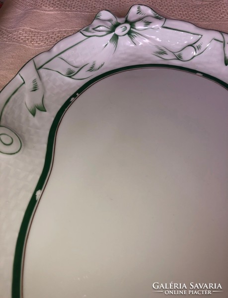 Herend green ribbon plate