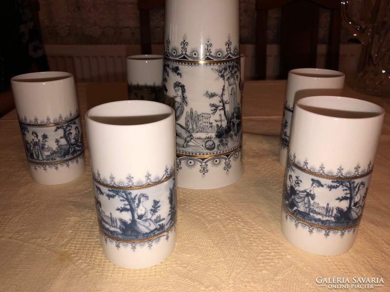 Wallendorf porcelain - wine set