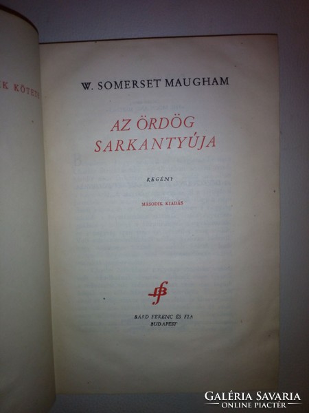 W. Somerset Maugham: Az ördög sarkantyúja 