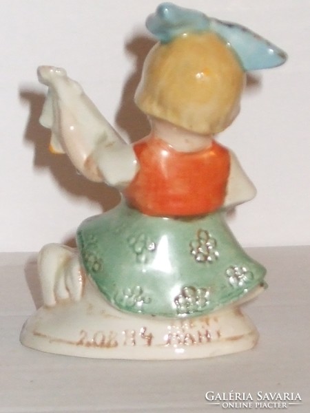 Altwien German porcelain little girl with a mandolin