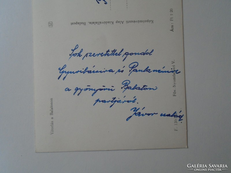 G029.118 KAINZ Györgynek címzett képeslapok (2 db) beazonosítandó aláírásokkal  Wessetzky 