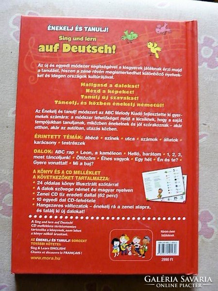 Német nyelvtanulás, Sing und Lern, énekeskönyv 1 cd-vel, ajánljon!