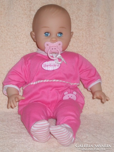 Rare lifelike baby girl with baby pacifier..