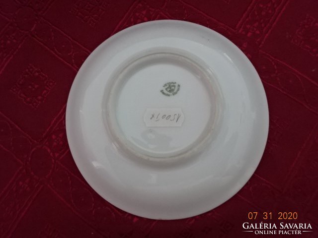 VICTORIA porcelán Csehszlovákia, antik teáscsésze alátét. Vanneki!