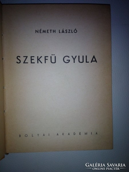 Németh László: Szekfü Gyula