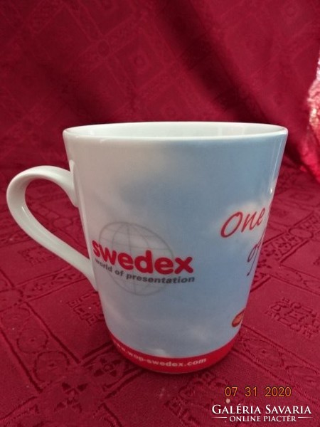 German porcelain mug with swedex inscription. He has!