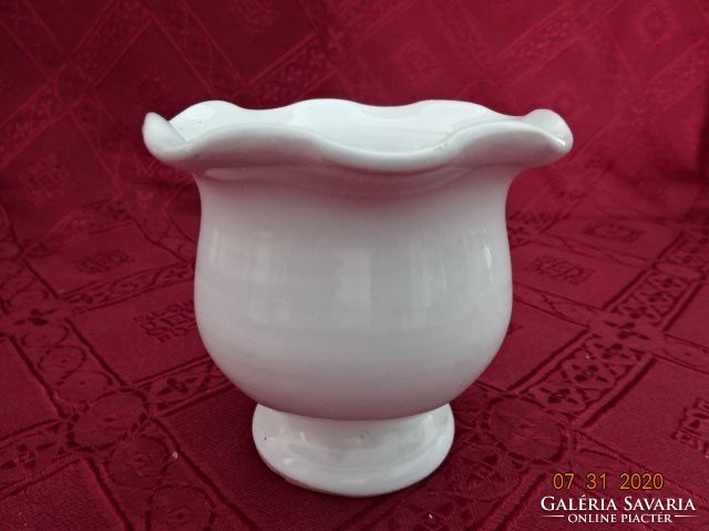 Glazed ceramic vase, height 7 cm, diameter 8 cm. He has!