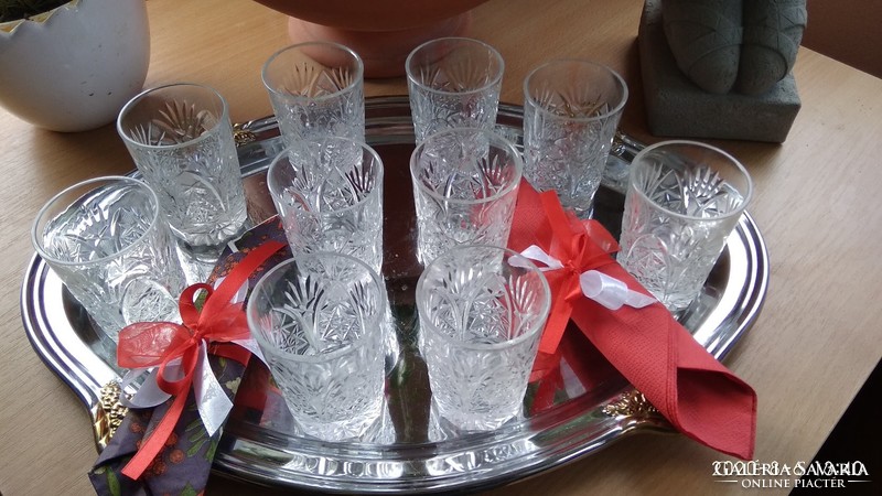 10 pcs lead crystal wine glasses
