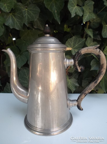 Teapot - 1920 - marked - d.R.P. - Art deco coffee pot - wood - handle - 0.5 Liter - beautiful flawless