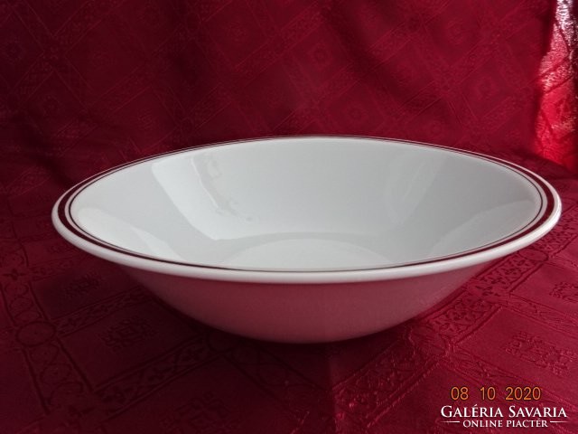 Alföldi porcelain bowl with gold rim. He has!