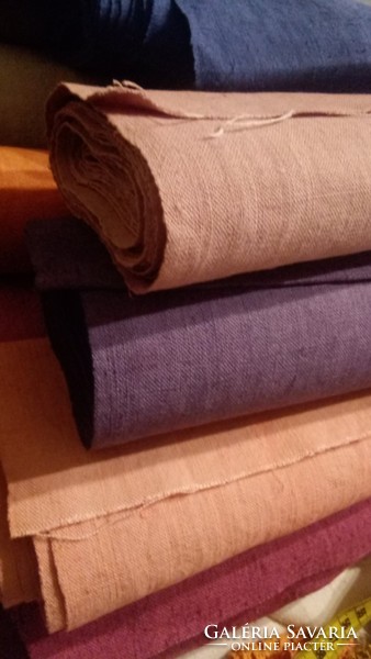 Colorful household linen fabric in meters