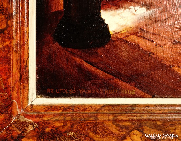 ‘Az utolsó vacsora hűlt helye’ Kottek Péter festmény