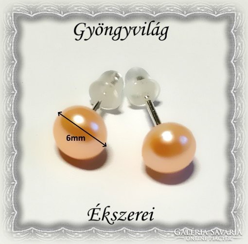 Earrings: real pearl, 925 sterling silver sfe-igy01-6 in several colors