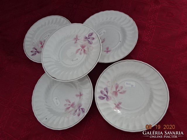 Apulum porcelain, pink floral tea cup coaster, diameter 16 cm. He has!