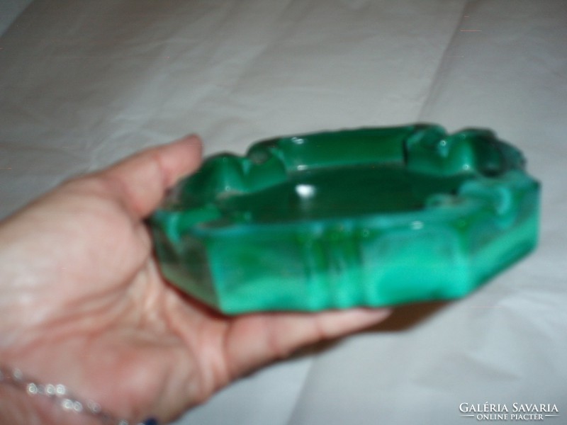 Green malachite ashtray