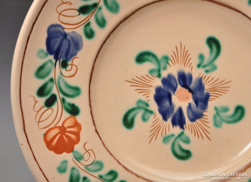 Cantor scratch marked beautifully painted floral wall bowl 29 cm.