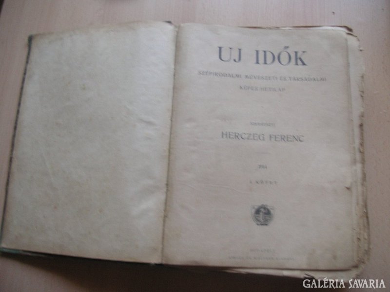 Új Idők, 1914 . évi  kötve ,  szerkesztette  Herczeg Ferenc