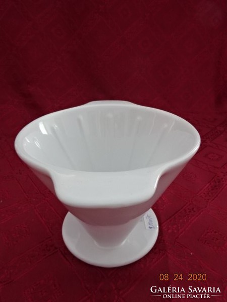 Német TCM porcelán teafilter, fehér, átmérője 14,5 cm. Vanneki!