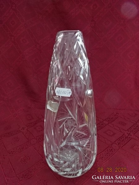Német ólomkristály váza, magassága 25 cm. Vanneki!