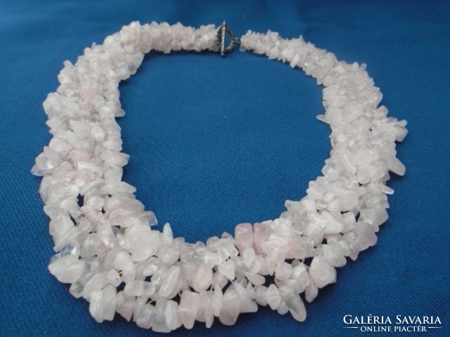 100% Natural Rose Quartz Necklace Colier Serious Carat 655 ct 131 Grams