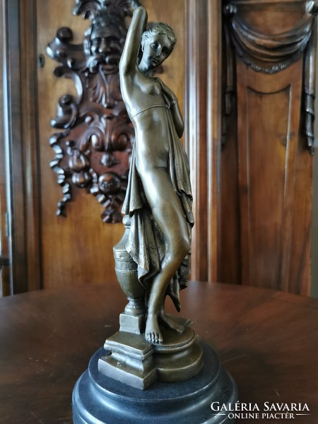 Akt-modell - bronz szobor 