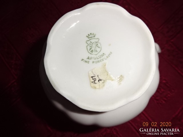 Apulum porcelain, milk spout with gold border. Novel. Its height is 9.5 cm. He has!