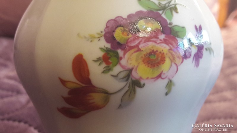 Antik weimari virágos porcelán váza 306.